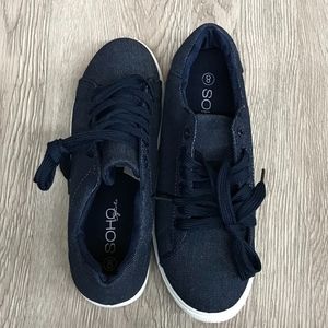 Denim Lace Up Sneakers